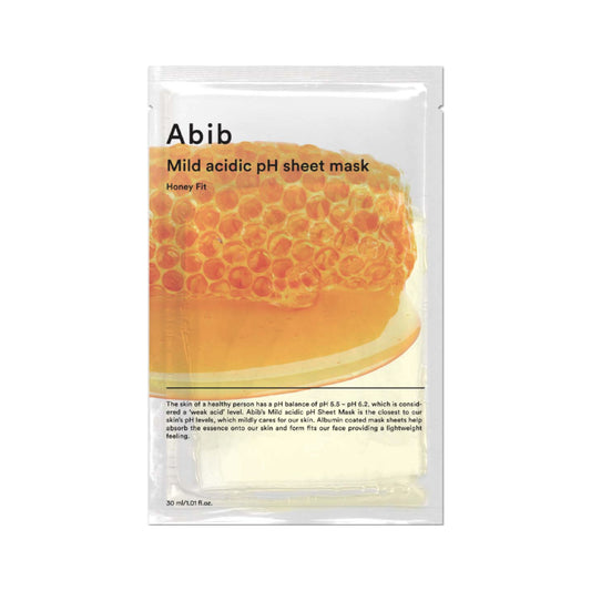 Mild Acidic pH Sheet Mask Honey Fit 1ea