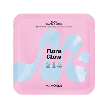 Flora Glow Rose Marble Mask 5ea