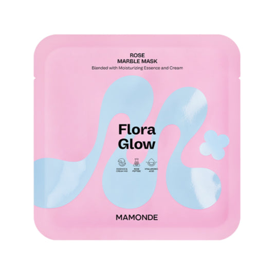 Flora Glow Rose Marble Mask 5ea